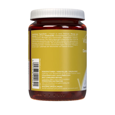 Vitaler's Dandelion Extract 500 mg – 60 Capsules