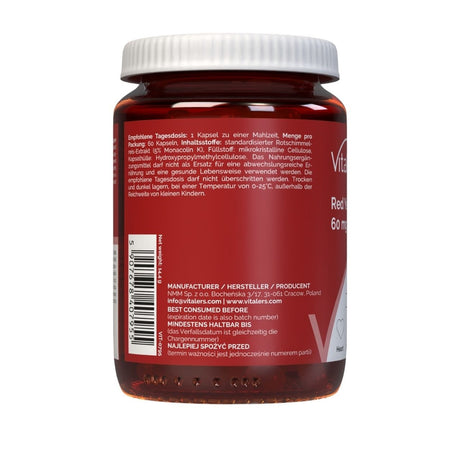 Vitaler's Fermented Red Rice - 60 Capsules
