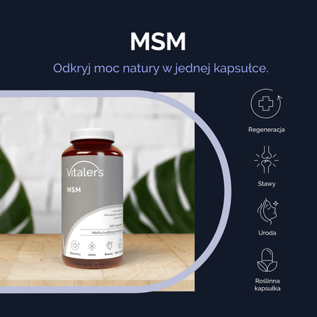 Vitaler's MSM (Organic Sulfur) 700 mg - 120 Capsules