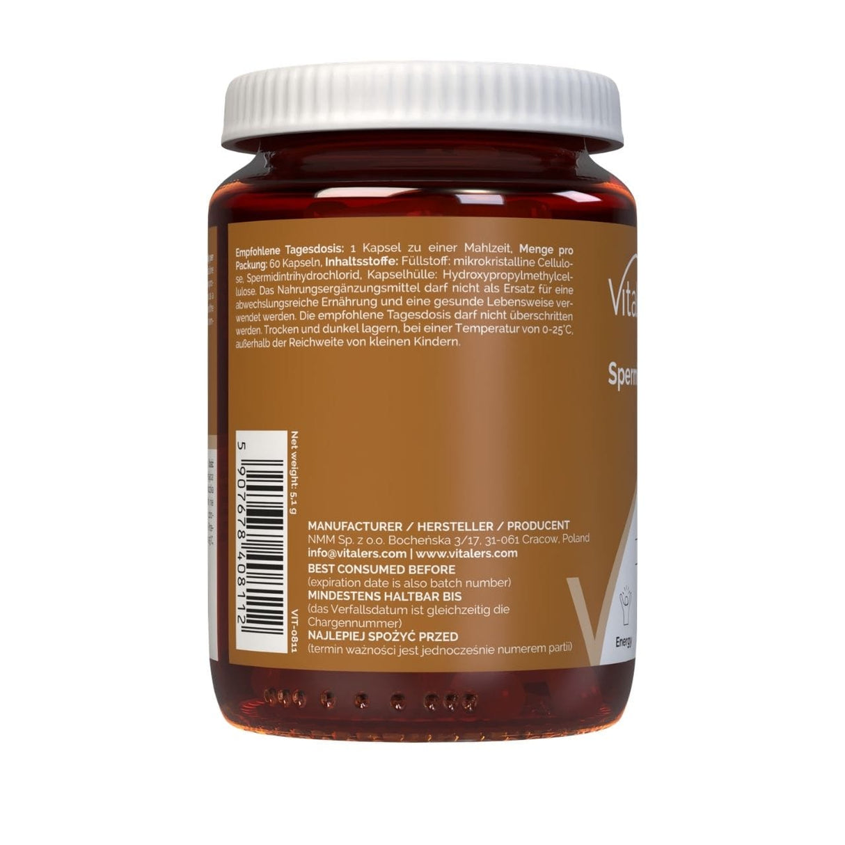 Vitaler's Spermidine 10 mg - 30 Capsules