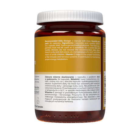 Vitaler's Vitamin C with Rosehip 1000 mg - 60 Capsules