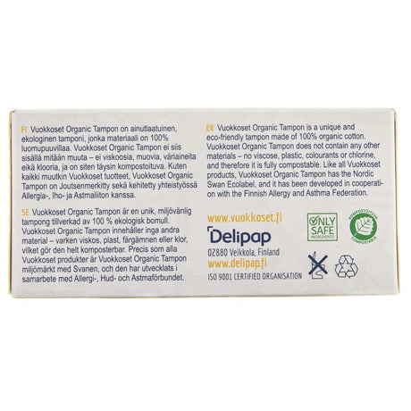 Vuokkoset Bio Mini Tampons - 16 pieces