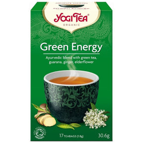 Yogi Tea Green Energy, Herbs, Guarana and Kombucha - 17 Sachets