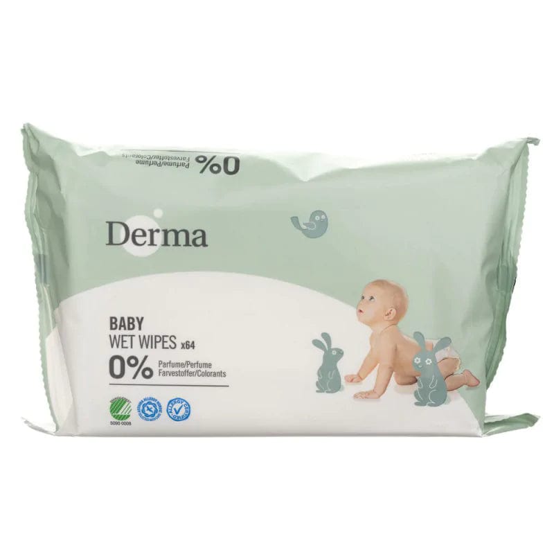 Derma Eco Baby Wet Wipes - 64 pieces