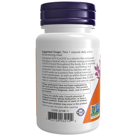 Now Foods CoQ10 100 mg with Hawthorn Berry - 30 Veg Capsules