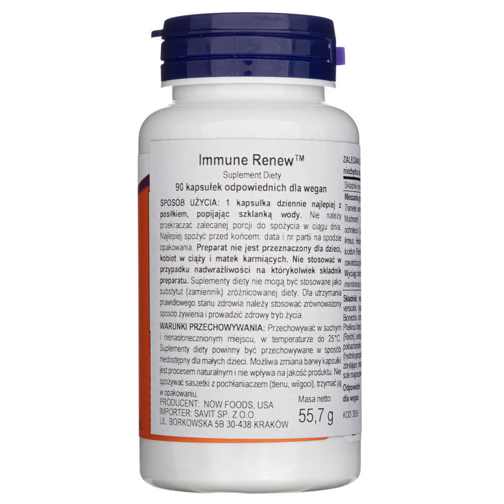 Now Foods Mushroom Immune Renew - 90 Veg Capsules