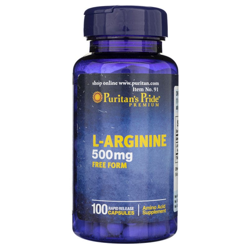 Puritan's Pride L-Arginine 500 mg - 100 Capsules