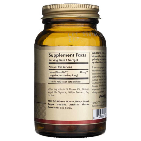 Solgar Lutein 40 mg - 30 Softgels