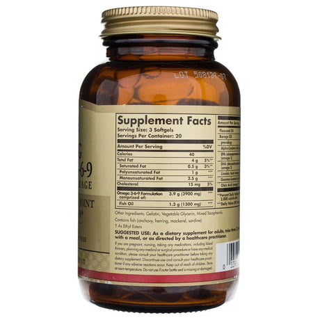 Solgar Omega 3-6-9 1300 mg - 60 Softgels