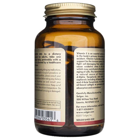 Solgar Vitamin E 268 mg - 100 Softgels