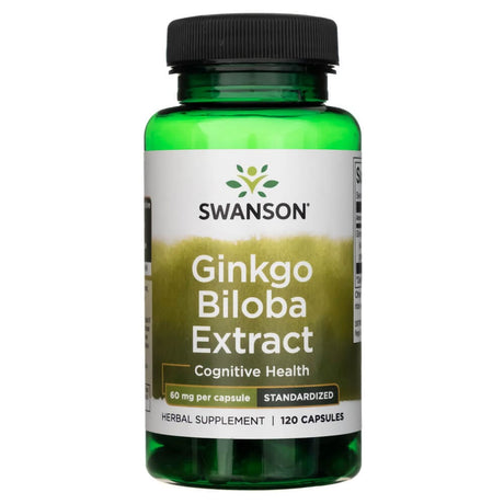 Swanson Ginkgo Biloba Extract 60 mg - 120 Capsules