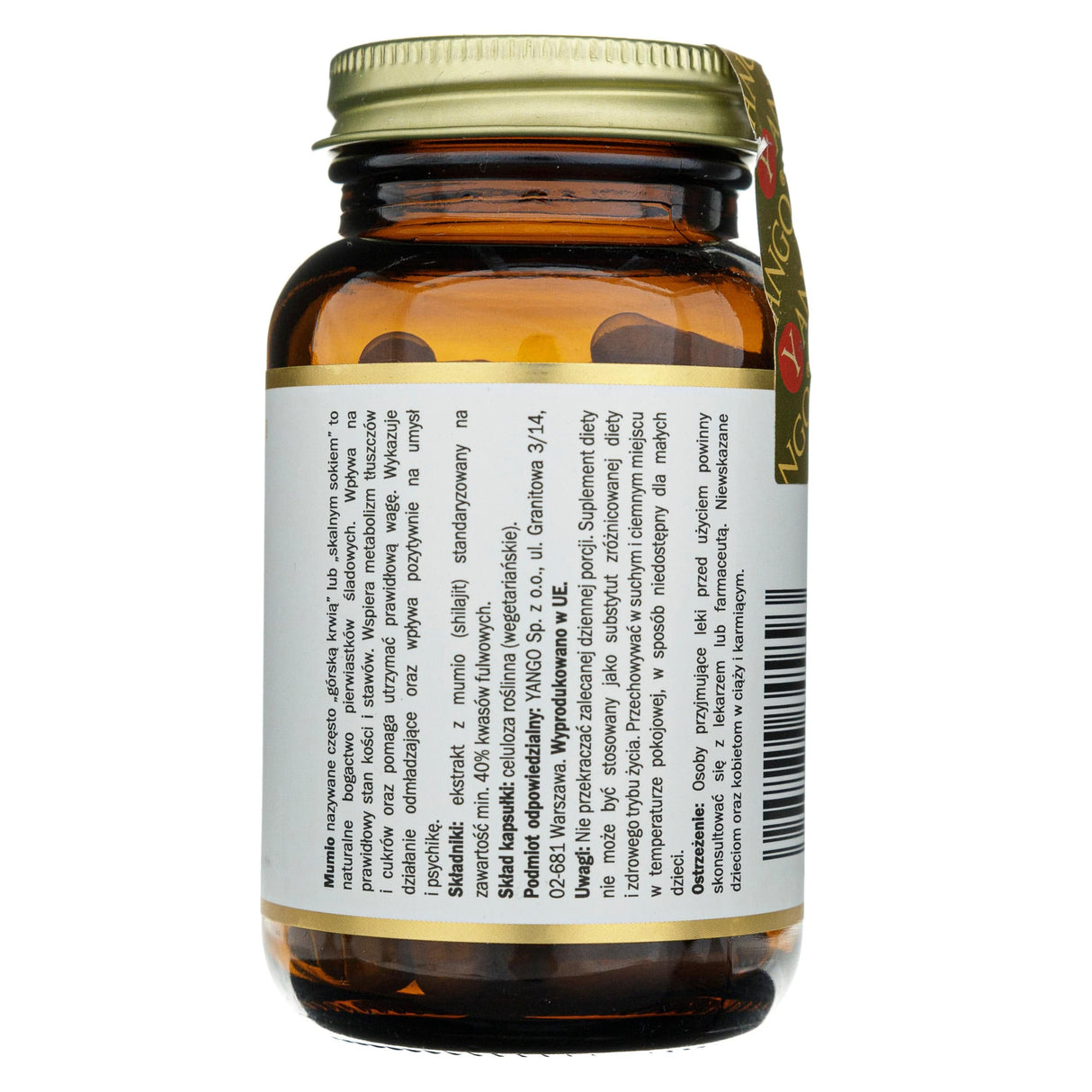 Yango Mumio 40% Fulvic Acids - 90 Capsules
